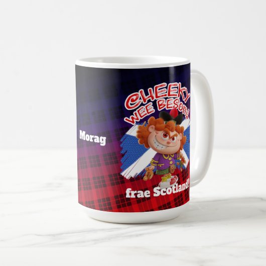 生意気なスコットランドっ子! コーヒーマグカップ (正面右)