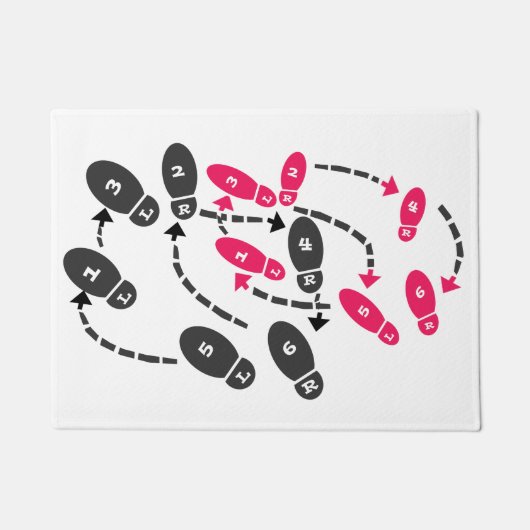 生意気なダンスのステップ ドアマット (正面)