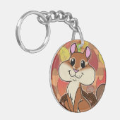生意気なチムンク –  キーホルダー (正面左)