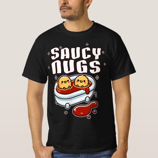 生意気なナッグズチキンナゲット Tシャツ (正面)