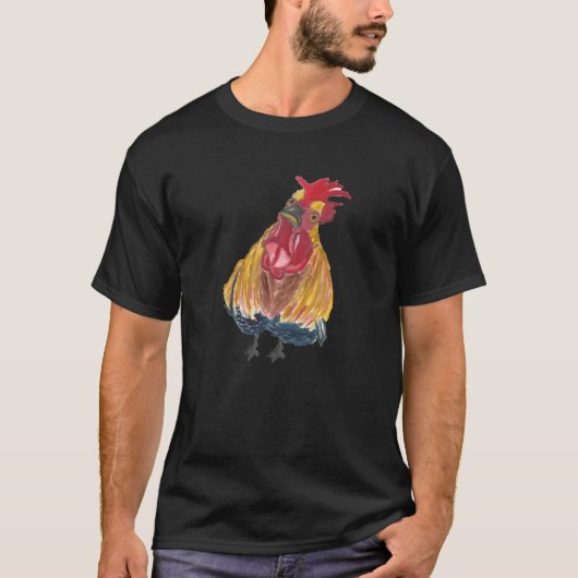 生意気なニワトリの雄 Tシャツ (正面)