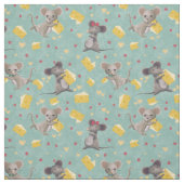 生意気なネズミとチーズ ファブリック (見本)