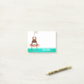 生意気なパーソナライズされた猿 ポストイット (デスク上)