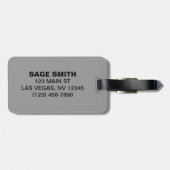 生意気なピットブルの荷物のラベル ラゲッジタグ (裏面横)