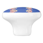 生意気なピンクのテディ セラミックノブ (側面)