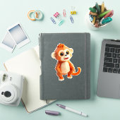 生意気なモンキーノートパソコンステッカー シール (iPadカバー)