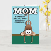 生意気なモンキーマザーズのデイカード カード (黄色い花)