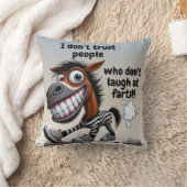 生意気なロバ装飾用クッションお洒落 – およびおもしろい クッション (ブランケット)