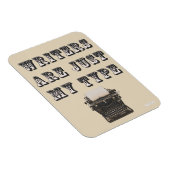 生意気な作家は私のタイプスローガン マグネット (右側)