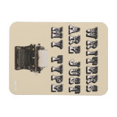 生意気な作家は私のタイプスローガン マグネット (横)