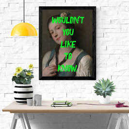 生意気な女の子を知りたくなポップ・アートのい ポスター