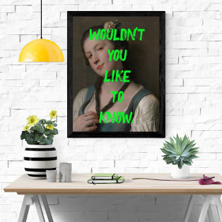 生意気な女の子を知りたくなポップ・アートのい ポスター