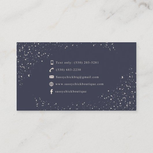 生意気な女 名刺 (裏面)