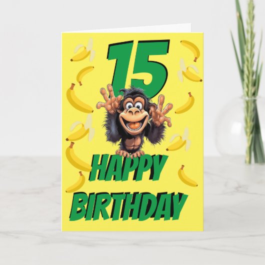 生意気な小猿 カード (正面)