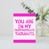 生意気な引用文が私の思い違いをしている ポストカード (スタンド正面)