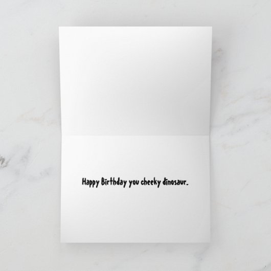 生意気な恐竜 カード (内部)