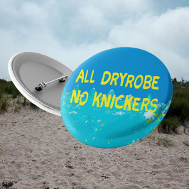 生意気な海の泳ぐ人は、冷たい水を泳ぐのを贈る 缶バッジ