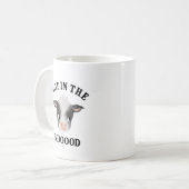 生意気な牛の中にない コーヒーマグカップ (正面左)