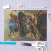 生意気な猫遊のバイオリン 薄葉紙 (クラフト)