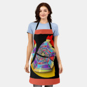 生意気な猫!ノベルティ エプロン (着用した状態)