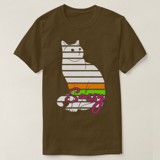 生意気な猫 Tシャツ (デザイン正面)