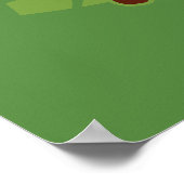 生意気な猿かわいい漫画の霊長類スケッチ ポスター (角)