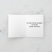 生意気な猿 カード (内部)