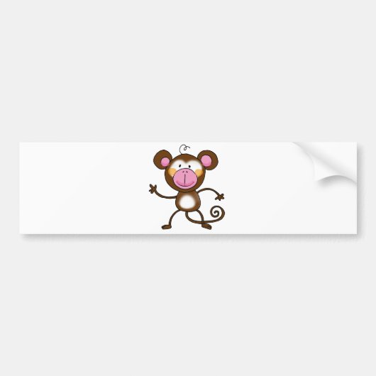 生意気な猿 バンパーステッカー (正面)