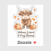 生意気な秋のハイランドカウシール シール (シート)