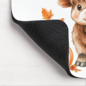 生意気な秋のハイランド牛 マウスパッド (コーナー)