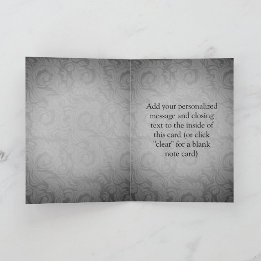 生意気な赤い靴 カード (内部)