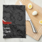 生意気な赤い靴 キッチンタオル (四つ折り)