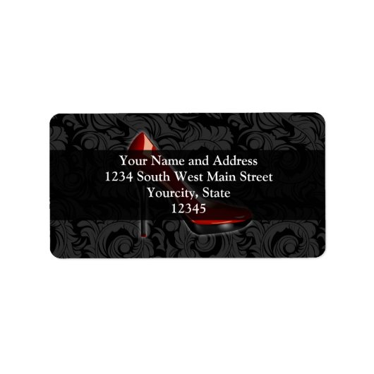 生意気な赤い靴 ラベル (正面)