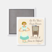 生意気な50年代のゲーマー主婦 マグネット (正面/裏面)