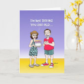 生意気な50番目の誕生日グリーティングカード カード (黄色い花)