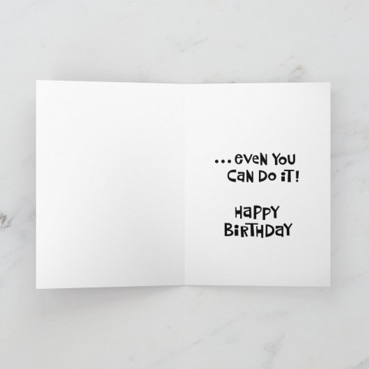 生意気な50誕生日 カード (内部)