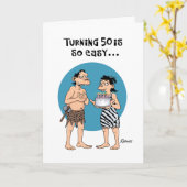 生意気な50誕生日 カード (黄色い花)