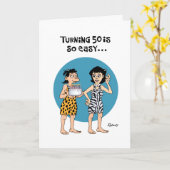 生意気な50誕生日 カード (黄色い花)