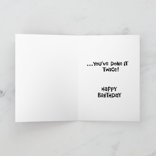 生意気な60誕生日 カード (内部)