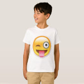 生意気なemojiのまばたき tシャツ (正面フル)