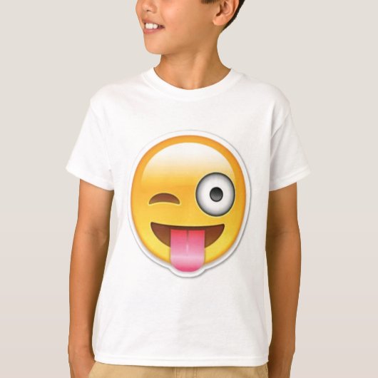 生意気なemojiのまばたき tシャツ (正面)