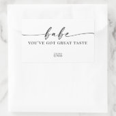 生意気フェミニンなブランディングステッカーのロゴ 長方形シール (バッグ)