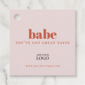 生意気フェミニンな小規模企業のラベル フェイバータグ (正面)