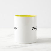 生意気台無しにして下さい ツートーンマグカップ (中央)