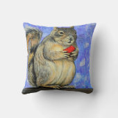 生意気絵画なリス クッション (裏面)