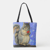 生意気絵画なリス トートバッグ (裏面)