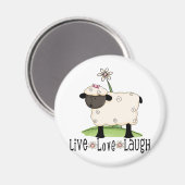 生愛笑い羊 マグネット (正面/裏面)