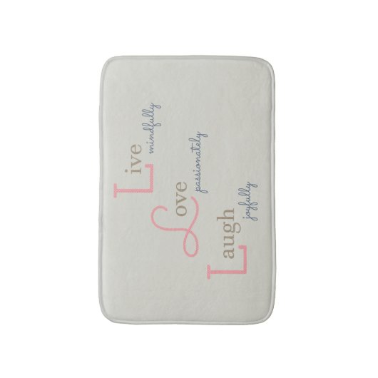 生愛笑い バスマット (正面縦)