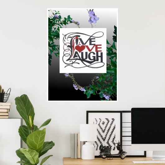 生愛笑い ポスター (ホームオフィス)