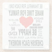 生感動的きる言葉 ガラスコースター (裏面)